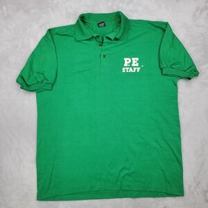 Vintage Single Stitch Shirt Men XL School Employee Work Job PE Gym Extra Large 3